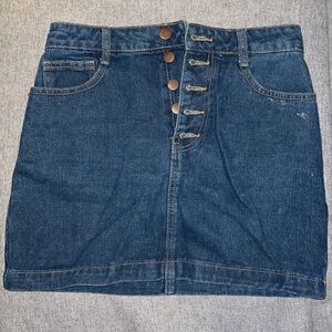 Pride denim skirt